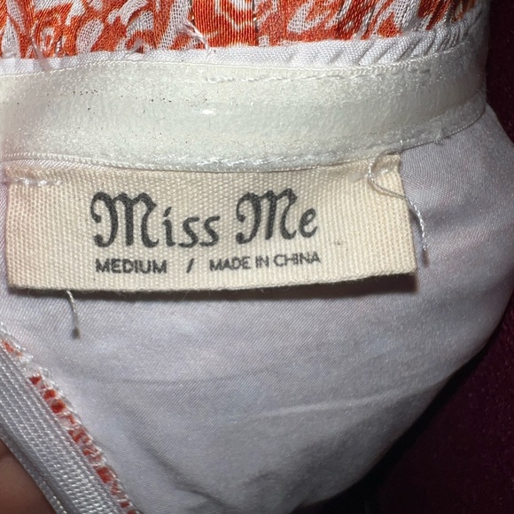 Miss Me orange color Floral Halter Maxi Dress. SZ Medium. - Picture 6 of 6